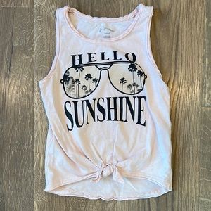 Girls Hello Sunshine Tank Top